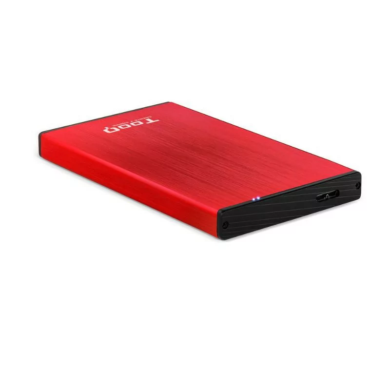 Caixa Externa TooQ P Discos 2 5 HDD SSD Vermelha TQE 2527R