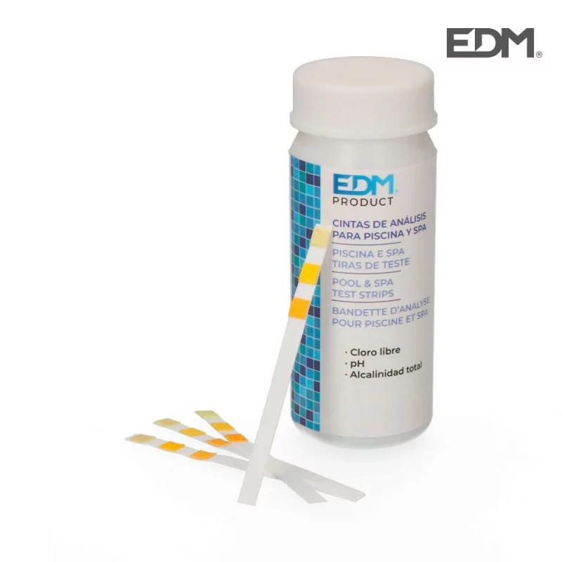Fitas Reativas Teste Cloro e pH EDM - 50 Unidades|EdM|5704841015371