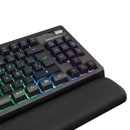 Teclado Mars Gaming Mkax Keyboard H-MECHANICAL Iluminado RGB Black - MKAXPES