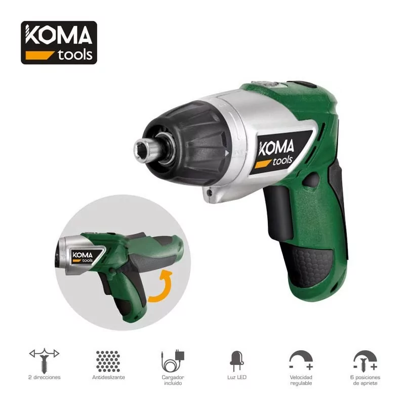 Koma Tools Battery Screwdriver - 3.6V - 1300mAh