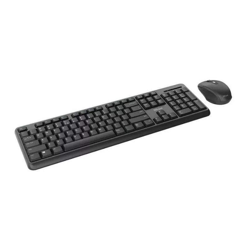 Trust Wireless Keyboard + Mouse Kit - Black - TKM-350 - Kontrolsat